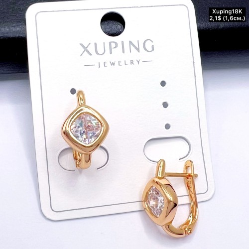 Сережки Xuping18К 20299 (1.6см)